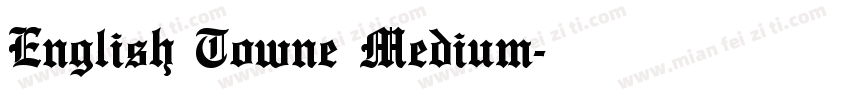 English Towne Medium字体转换